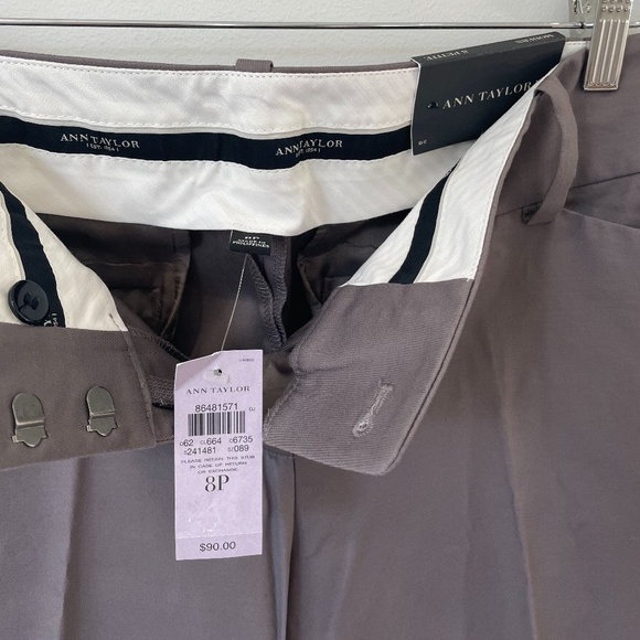 Ann Taylor Modern Fit Gray Trouser Leg - Picture 7 of 8